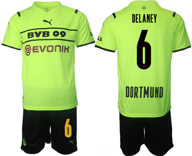 Men 2021-2022 Club Borussia Dortmund Cup green #6 Soccer Jersey->borussia dortmund jersey->Soccer Club Jersey